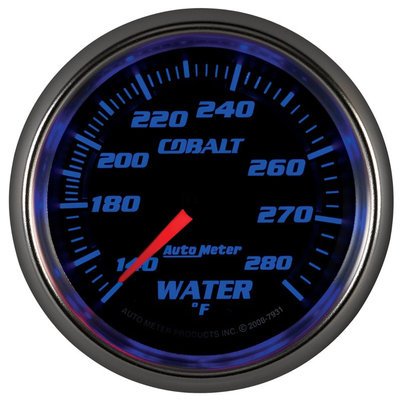 Load image into Gallery viewer, Autometer Cobalt 66.7mm 140-280 degree F. Water Temprature Gauge