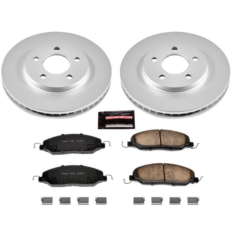 Load image into Gallery viewer, Power Stop 05-10 Ford Mustang Front Z17 Evolution Geomet Coated Brake Kit