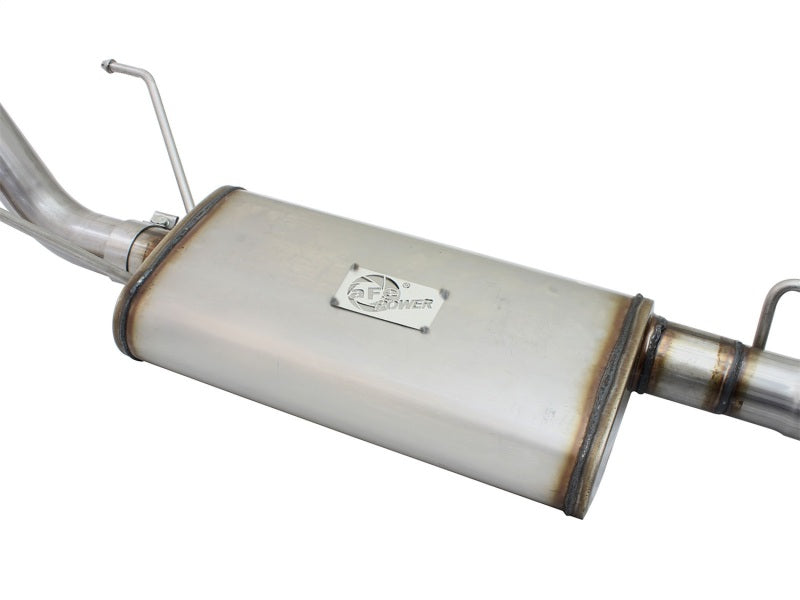 Load image into Gallery viewer, aFe MACH Force XP 2.5in Cat-Back Stainless Steel Exhaust System w/Black Tip Toyota Tacoma 13-14 2.7L