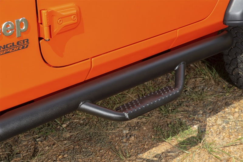 Load image into Gallery viewer, Rugged Ridge Spartan Nerf Bar Textured Black 18-20 Jeep Wrangler JL 2 Door