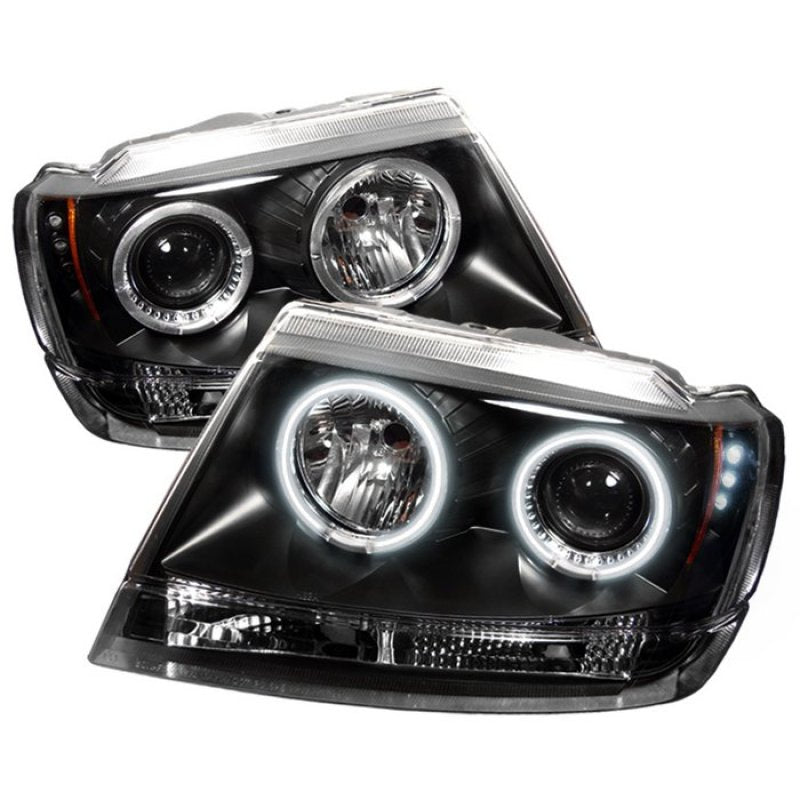 Load image into Gallery viewer, Spyder Jeep Grand Cherokee 99-04 Projector Headlights CCFL Halo LED Blk - PRO-YD-JGC99-CCFL-BK