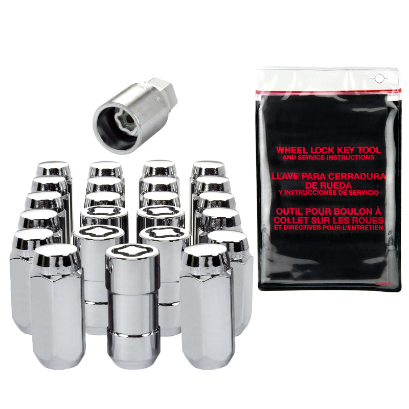 Load image into Gallery viewer, McGard SplineDrive Tuner 23-PC Jeep JL Install Kit w/Locks & Tool (Cone) M14X1.5 / 22m Hex - Chrome