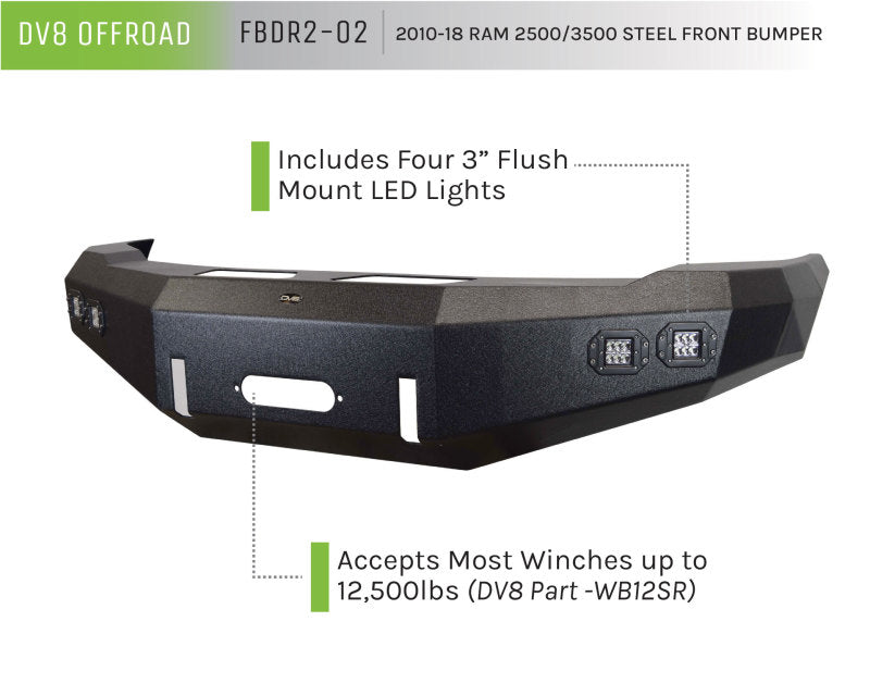 Load image into Gallery viewer, DV8 Offroad 10-14 Dodge Ram 2500/3500 Front Bumper