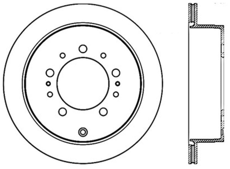 Load image into Gallery viewer, Stoptech 08-17 Toyota Land Cruiser / 08-17 Lexus LX Rear Premium Cryo Rotor