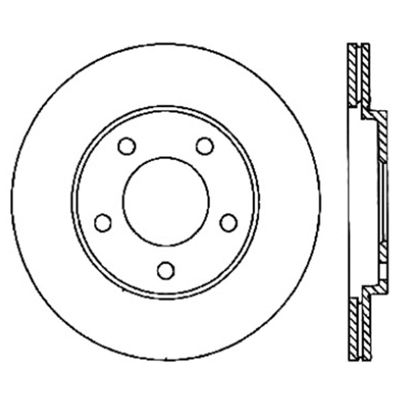 Load image into Gallery viewer, StopTech Power Slot 05-10 Mustang V6/4.0L / GT V8-4.6L Rear Right Slotted Rotor