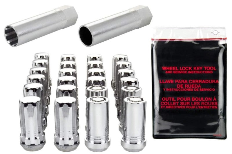 Load image into Gallery viewer, McGard SplineDrive Tuner 6 Lug Install Kit w/Locks & Tool (Cone) M14X1.5 / 22mm Hex - Chrome