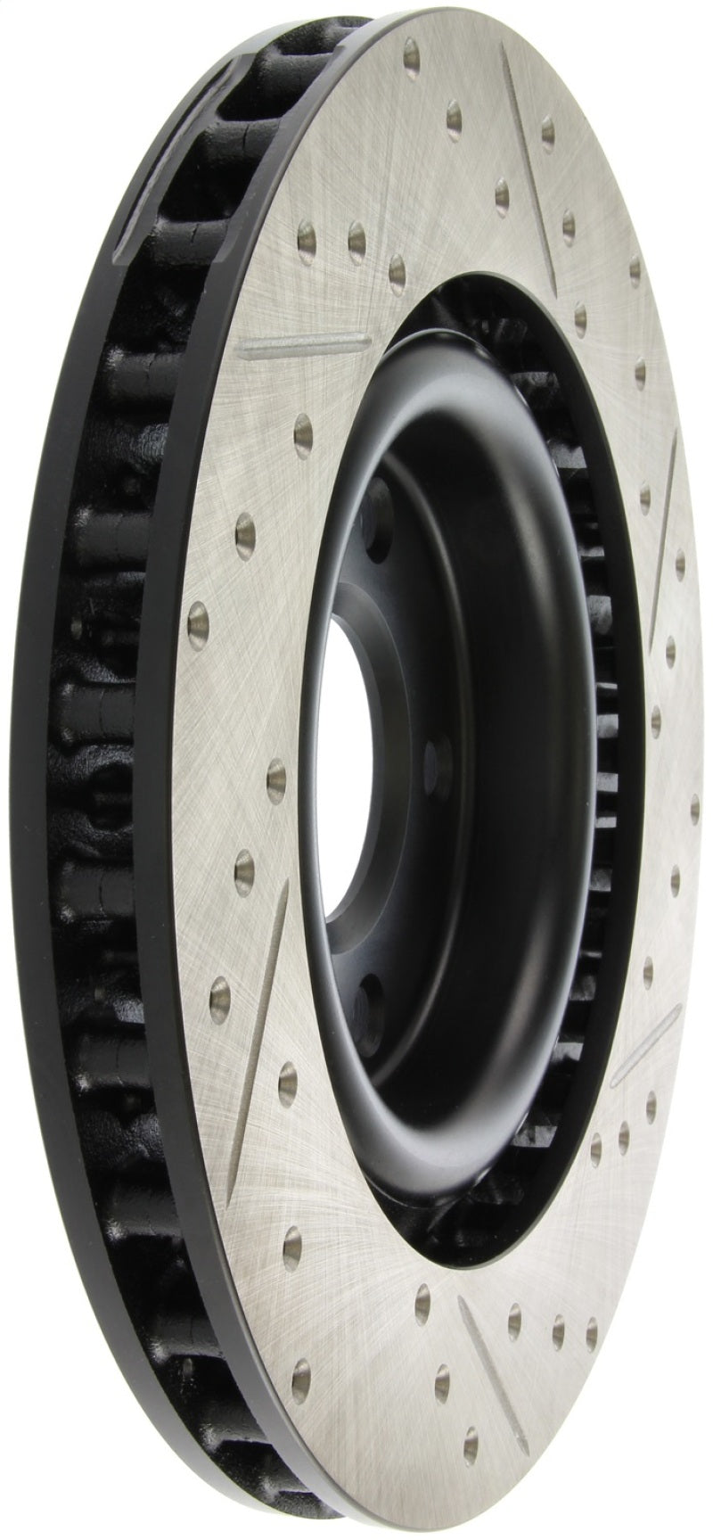 Load image into Gallery viewer, StopTech Power Slot 05-07 Cadillac XLR / 06-09 Chevy Corvette Front Right Drilled & Slotted Rotors