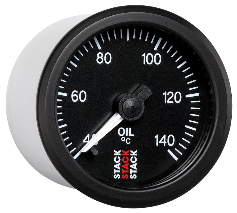 Load image into Gallery viewer, Autometer Stack 52mm 40-140 Deg C 1/8in NPTF Male Pro Stepper Motor Oil Temp Gauge - Black