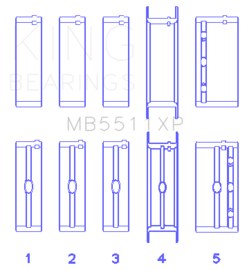 Load image into Gallery viewer, King Engine Bearings General Motors 326 / 350 / 389 / 400 3 Inch Main Bearing Set