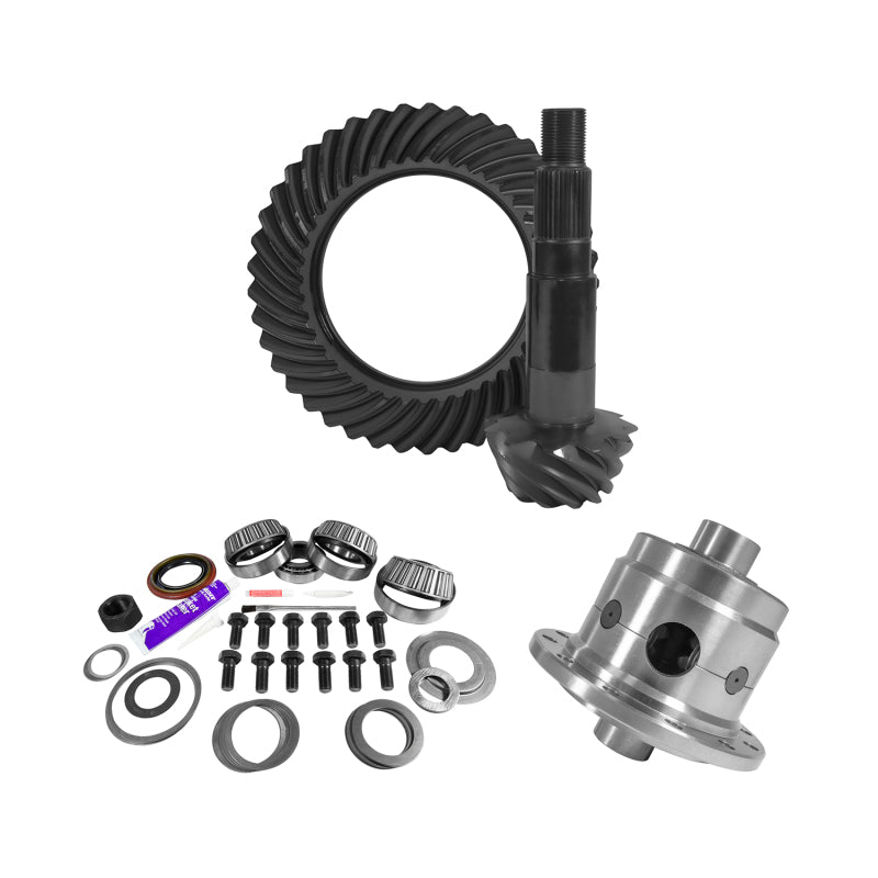 Load image into Gallery viewer, Yukon Gear 11.25in Dana 80 4.30 Rear Ring & Pinion Install Kit 35 Spline Positraction 4.125in BRG