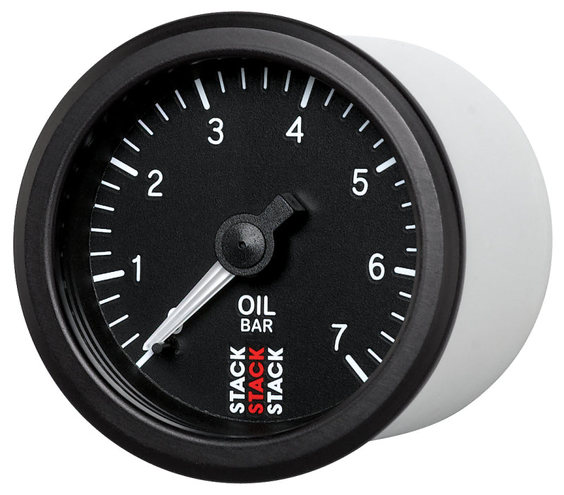 Load image into Gallery viewer, Autometer Stack Instruments 52mm 0-7 BAR M10 (M) Mechanical Oil Pressure Gauge - Black