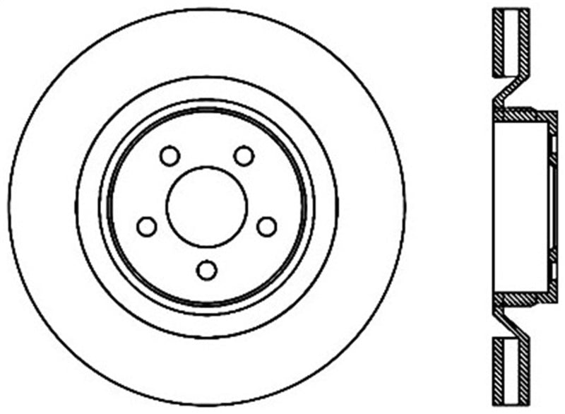 Load image into Gallery viewer, StopTech SportStop 06-09 Chrysler SRT-8 Front Left Drilled & Slotted Rotor