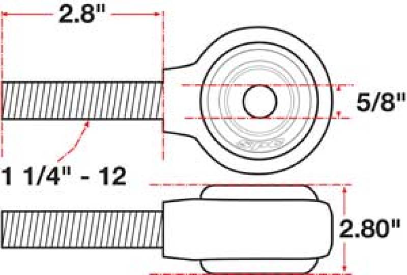 Load image into Gallery viewer, SPC Performance xAxis Rod End Ball Joint