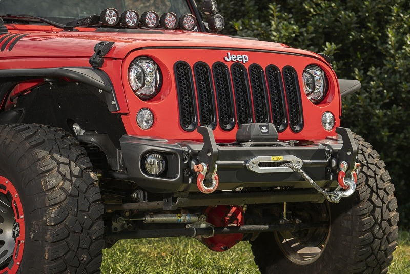 Load image into Gallery viewer, Rugged Ridge 07-18 Jeep Wrangler JK Arcus Front Bumper Set w/Tray & Hooks