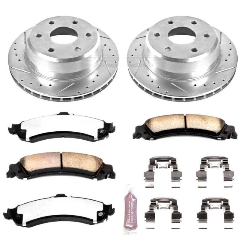 Load image into Gallery viewer, Power Stop 02-06 Cadillac Escalade Rear Z36 Truck & Tow Brake Kit