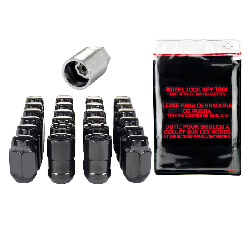 Load image into Gallery viewer, McGard 6 Lug Hex Install Kit w/Locks (Cone Seat Nut) 1/2-20 / 13/16 Hex / 1.5in. Length - Black