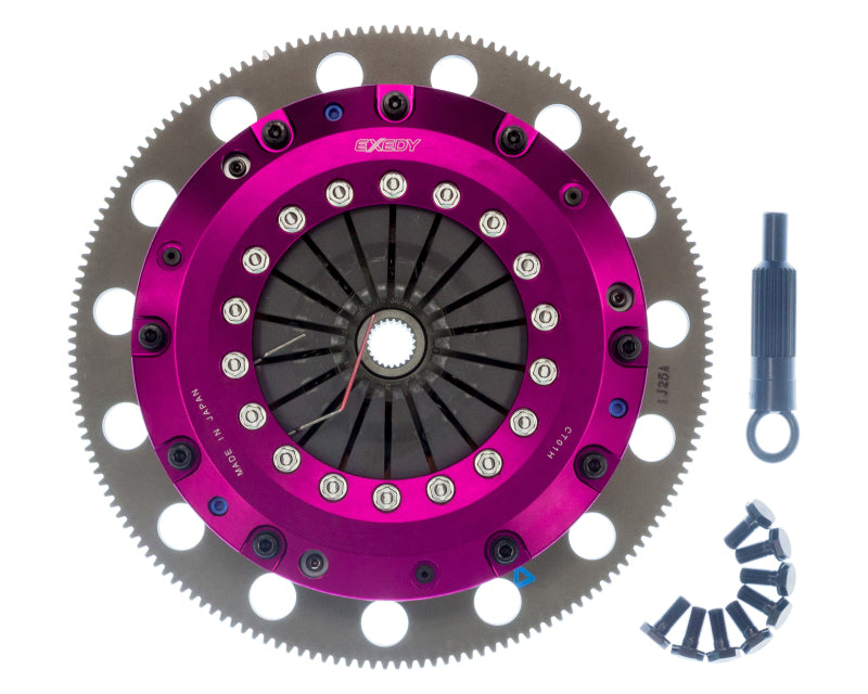 Load image into Gallery viewer, Exedy 11-16 Ford Mustang GT 5.0L Hyper Twin Cerametallic Clutch Sprung Center Disc Push Type Cover