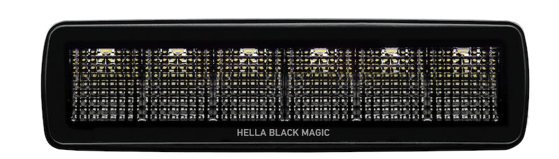 Load image into Gallery viewer, Hella Universal Black Magic 6 L.E.D. Mini Light Bar - Flood Beam