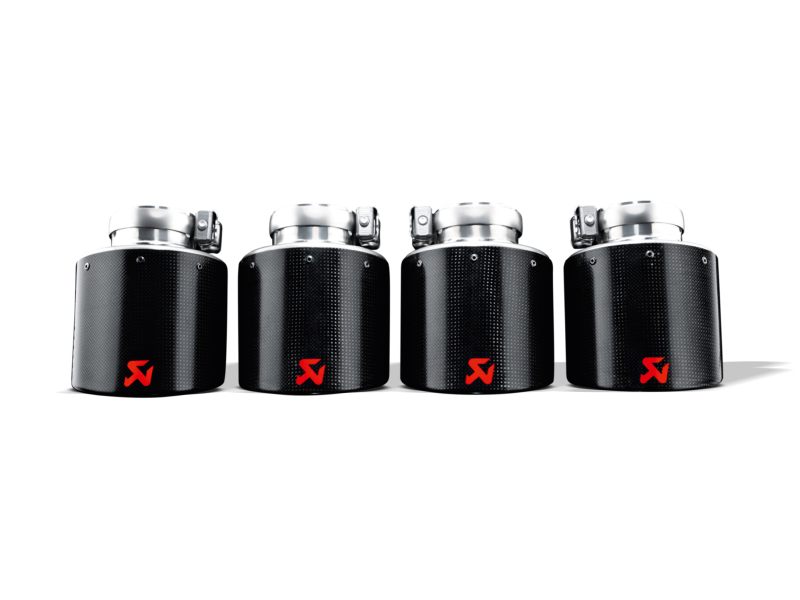 Load image into Gallery viewer, Akrapovic 06-13 Chevrolet Corvette ZO6/ZR1 (C6) Tail Pipe Set (Carbon 115 mm)