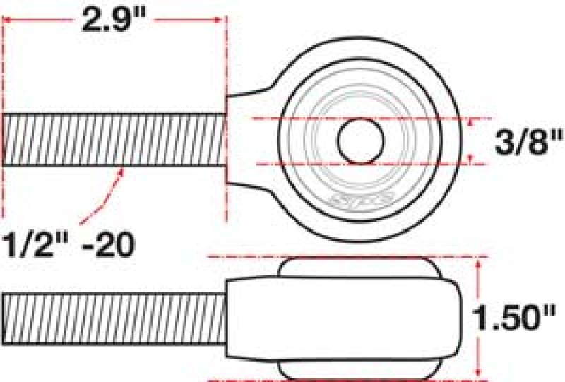 Load image into Gallery viewer, SPC Performance xAxis Rod End Ball Joint
