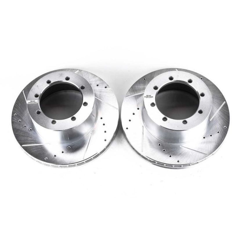 Load image into Gallery viewer, Power Stop 00-02 Ford E-450 Super Duty Rear Evolution Drilled & Slotted Rotors - Pair