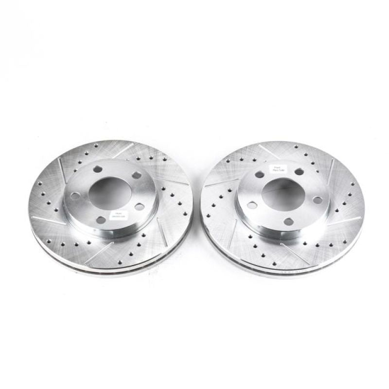Load image into Gallery viewer, Power Stop 94-04 Ford Mustang Front Evolution Drilled & Slotted Rotors - Pair