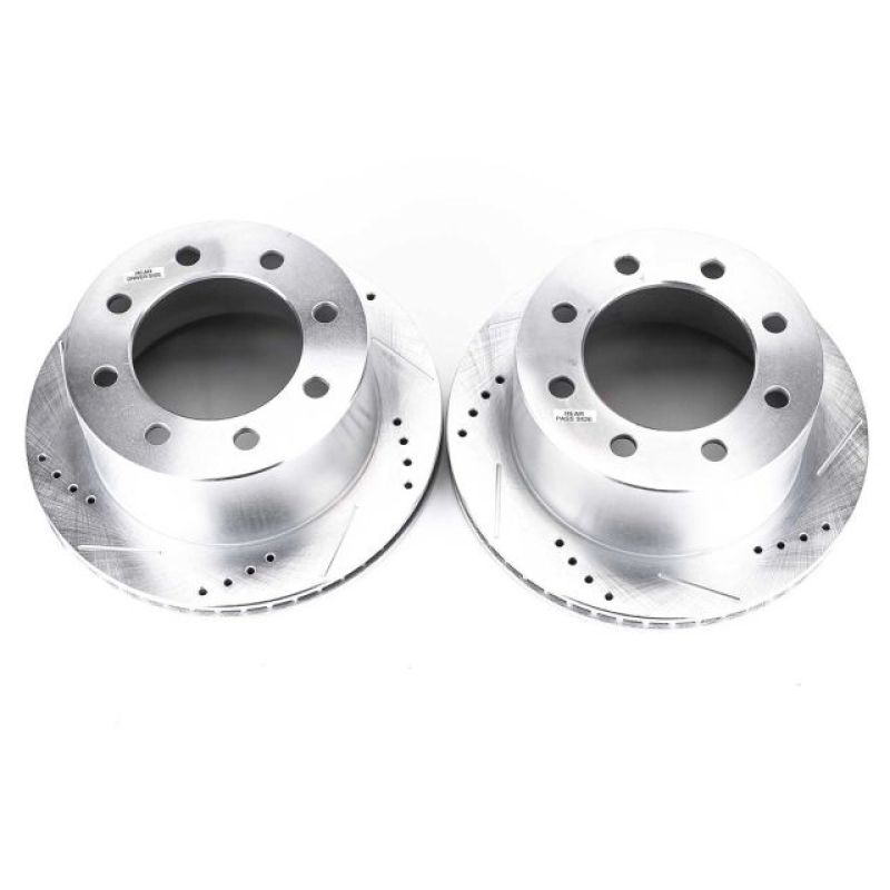 Load image into Gallery viewer, Power Stop 00-02 Dodge Ram 2500 Rear Evolution Drilled & Slotted Rotors - Pair