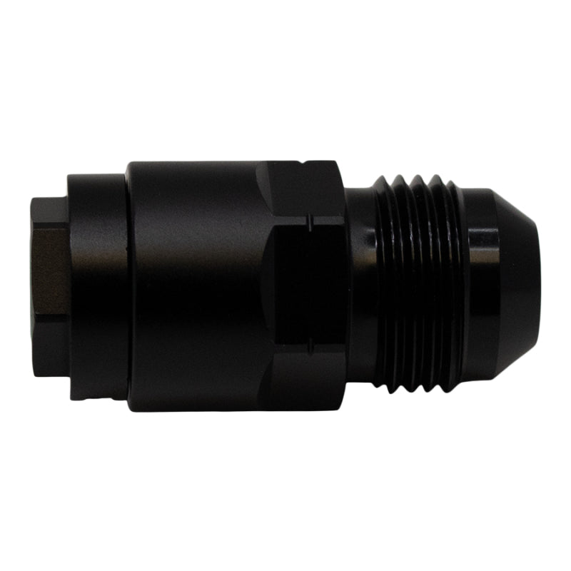 Load image into Gallery viewer, DeatschWerks 8AN Male Flare to 5/16in Female EFI Quick Connect Adapter - Anodized Matte Black