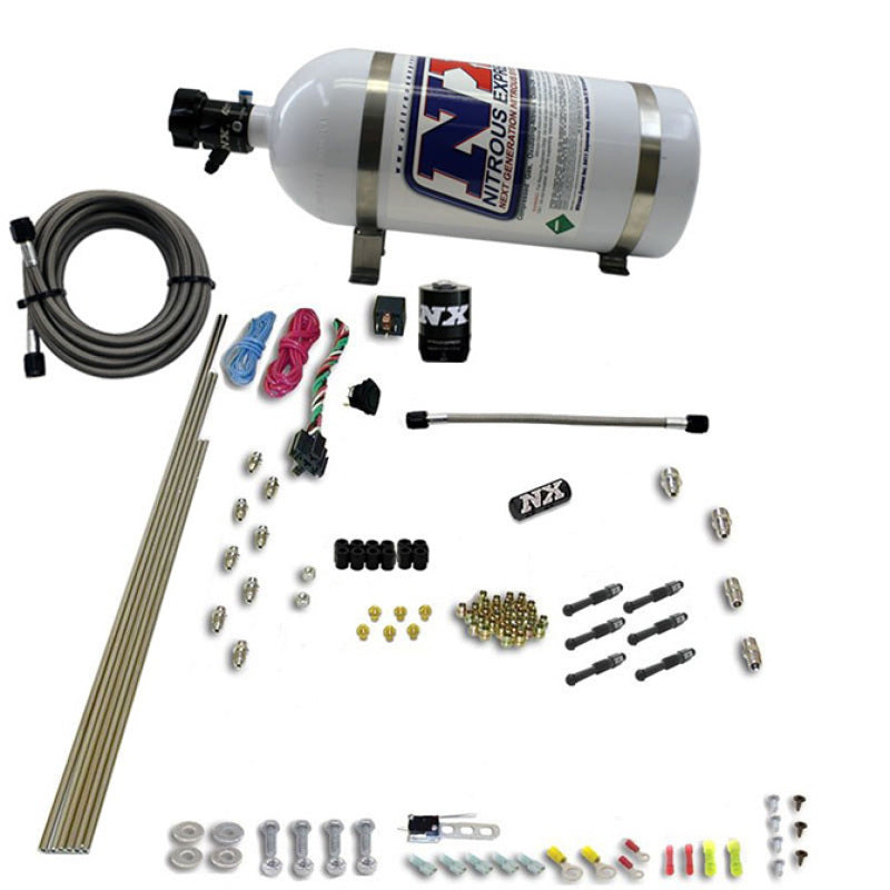 Load image into Gallery viewer, Nitrous Express 6 Cyl Dry Direct Port Nitrous Kit w/ 10lb Bottle