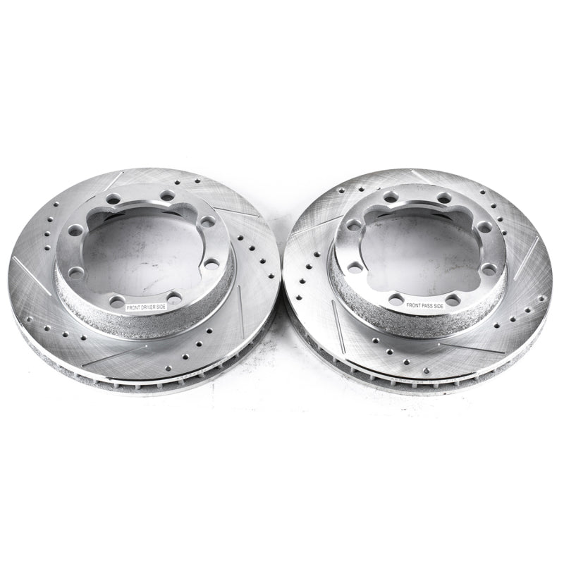 Load image into Gallery viewer, Power Stop 94-99 Chevrolet K1500 Suburban Front Evolution Drilled & Slotted Rotors - Pair