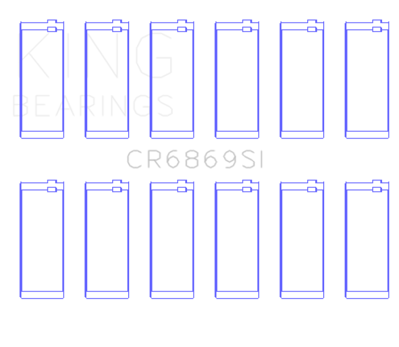 Load image into Gallery viewer, King Engine Bearings Jeep AMC 232CI/242CI/248CI I6 (Size .010) Connecting Rod Bearing Set