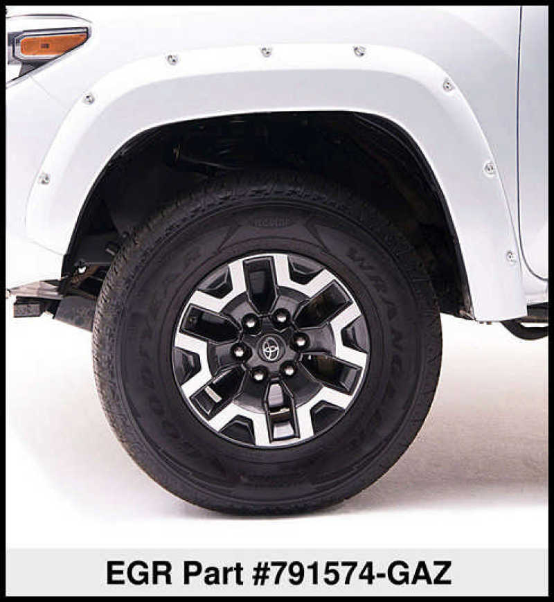 Load image into Gallery viewer, EGR 14+ Chev Silverado 6-8ft Bed Bolt-On Look Color Match Fender Flares - Set - Summit White