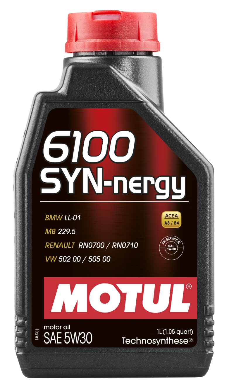 Load image into Gallery viewer, Motul 1L Technosynthese Engine Oil 6100 SYN-NERGY 5W30 - VW 502 00 505 00 - MB 229.5