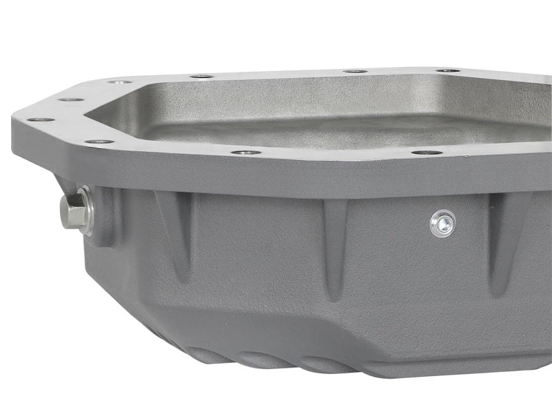 Load image into Gallery viewer, aFe Power Street Ser Rear Diff Cover Raw w/Mach Fin 2017 Ford Diesel Trucks V8-6.7L(td) Dana M275-14