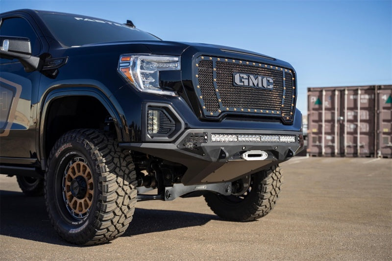 Load image into Gallery viewer, Addictive Desert Designs 2019 GMC Sierra 1500 SF Front Bumper w/ Winch Mount & Sensor Cutout