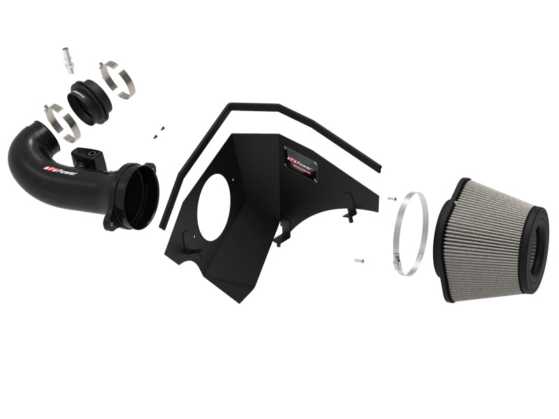 Load image into Gallery viewer, aFe 19-21 GM Trucks 5.3L/6.2L Track Series Carbon Fiber Cold Air Intake System W/ Pro Dry S Filters