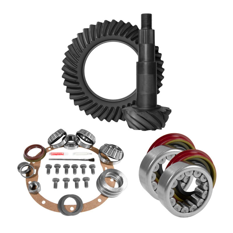 Load image into Gallery viewer, Yukon Gear 8.6in GM 4.11 Rear Ring & Pinion Install Kit Axle Bearings and Seal