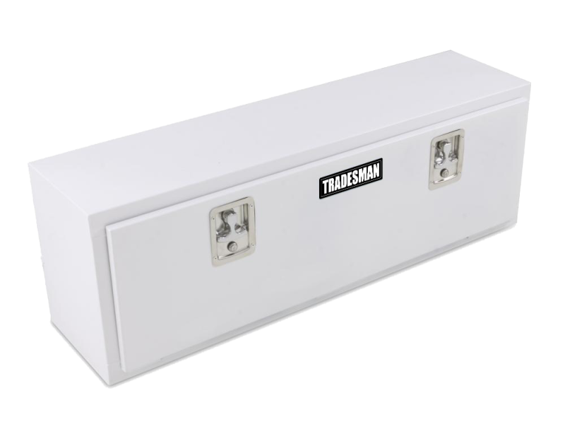 Load image into Gallery viewer, Tradesman Steel Top Mount Truck Tool Box (48in.) - White