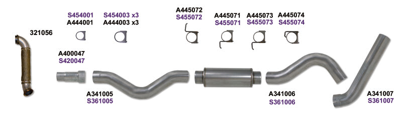 Load image into Gallery viewer, Diamond Eye KIT 5in Catback Single w/ TDP SS 06-07 Chevy/GMC 6.6L Duramax 2500/3500