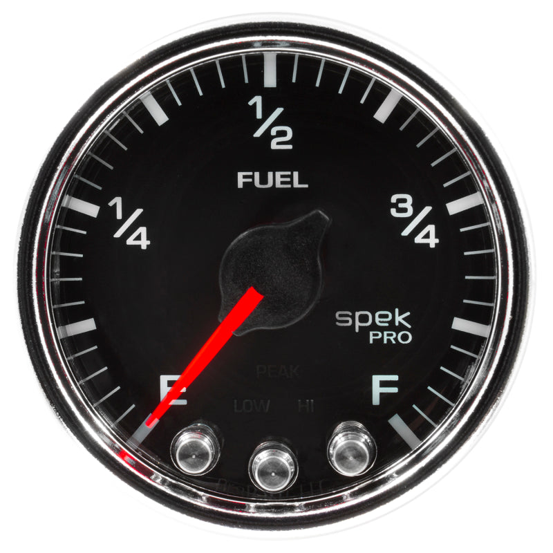 Load image into Gallery viewer, Autometer Spek-Pro Gauge Fuel Level 2 1/16in 0-270 Programmable Blk/Chrm