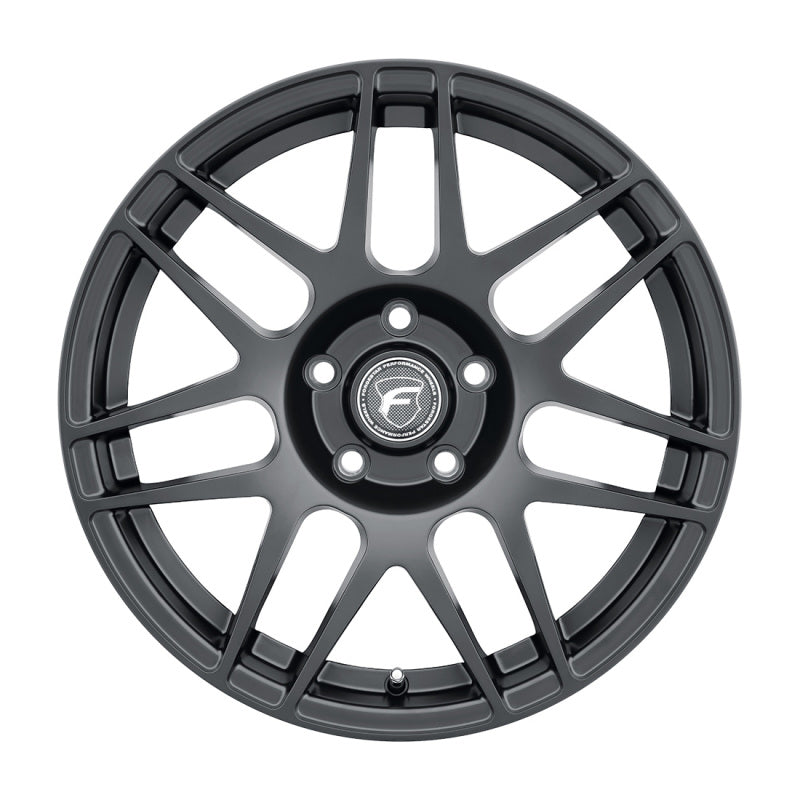 Load image into Gallery viewer, Forgestar F14 Drag 18x5.0 / 5x120 BP / ET-23 / 2.125in BS Satin Black Wheel
