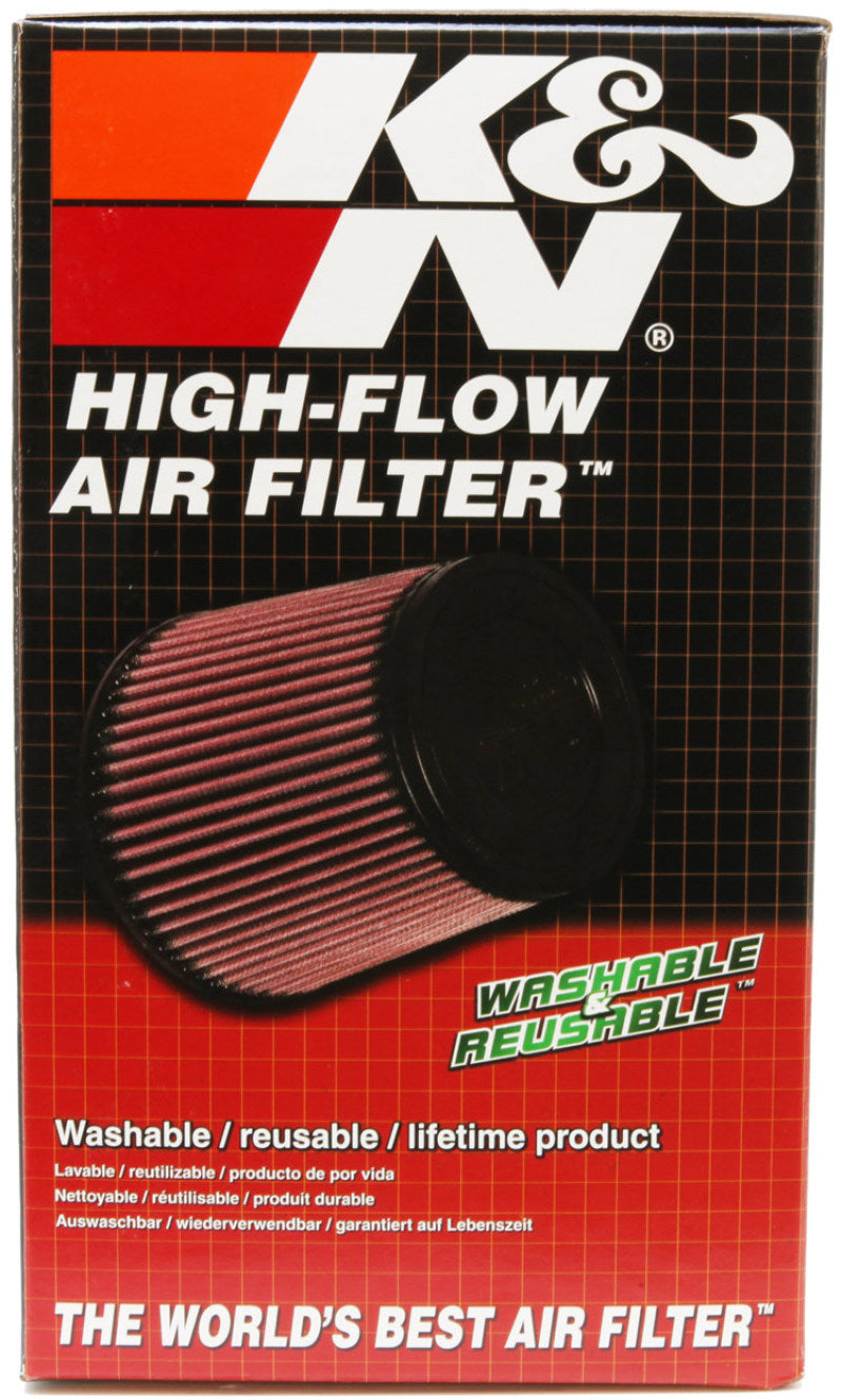 Load image into Gallery viewer, K&N Uni Oval Tapered Air Filter 3.5in 10 Deg. Flg / 3.25in T OW / 4.5in T OL / 5.75in B / 7in H