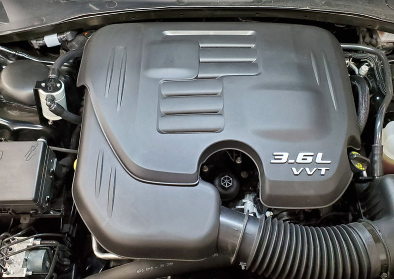 Load image into Gallery viewer, J&L 11-23 3.6L V6 Dodge Charger/Challenger/Chrysler 300C Oil Separator 3.0 - Clear Anodized