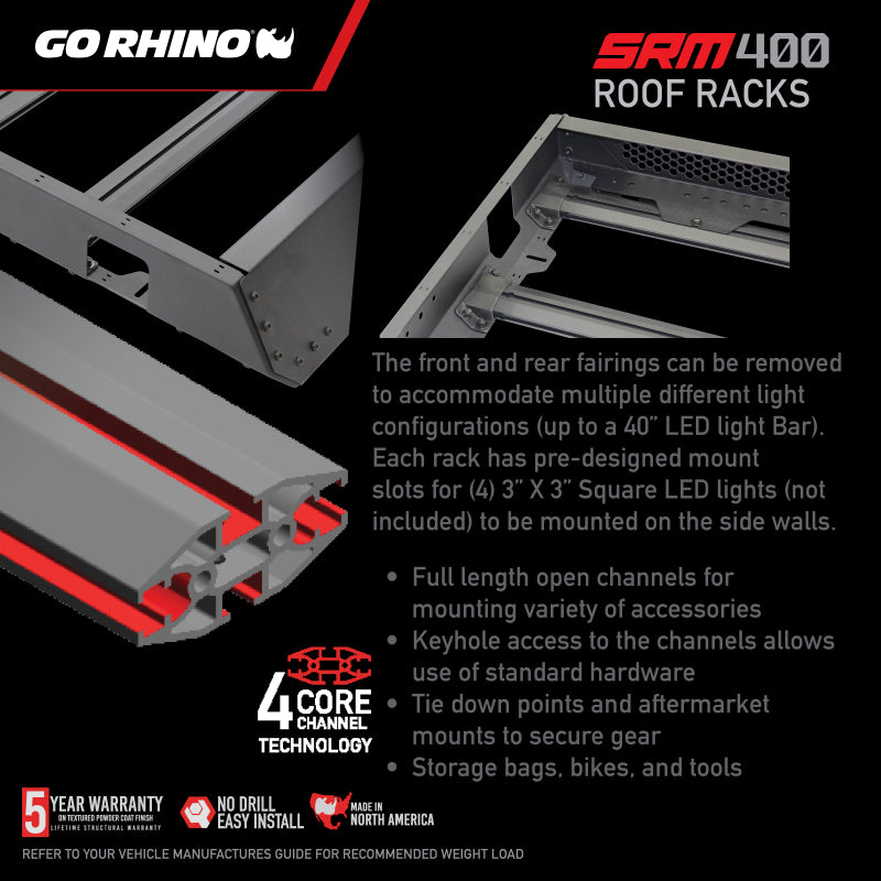 Load image into Gallery viewer, Go Rhino SRM 400 Roof Rack - 68in