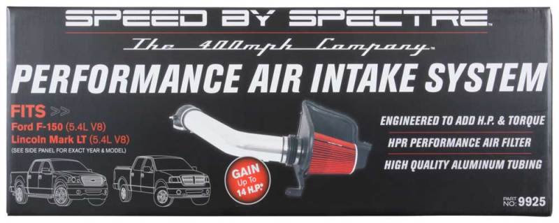 Load image into Gallery viewer, Spectre 04-08 Ford F150 V8-5.4L F/I Air Intake Kit - Clear Anodized w/Red Filter