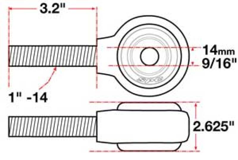 Load image into Gallery viewer, SPC Performance xAxis Rod End Ball Joint