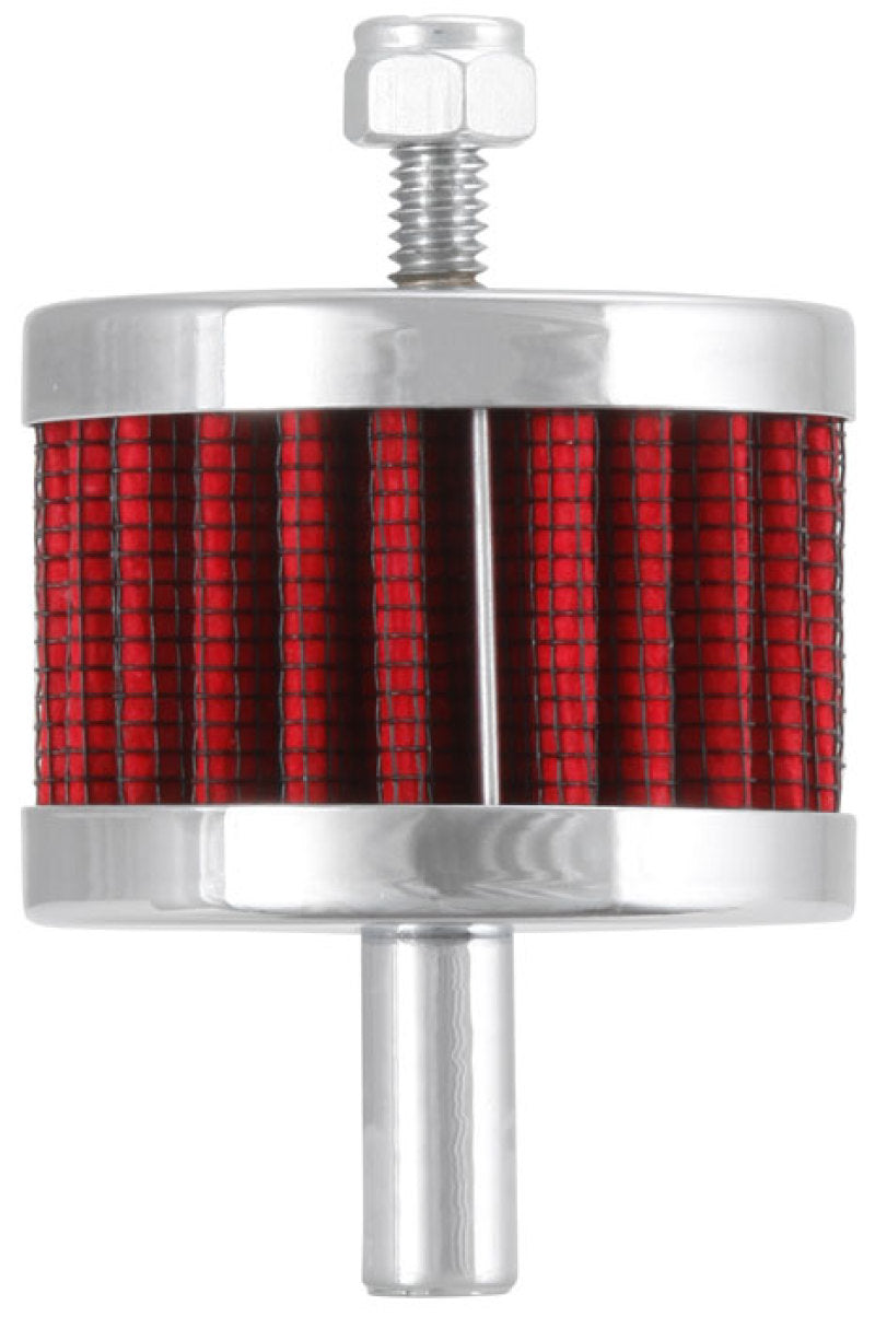 Load image into Gallery viewer, K&N Steel Base Crankcase Vent Filter 3/8in OD Tube 2in OD 1-1/2in Height