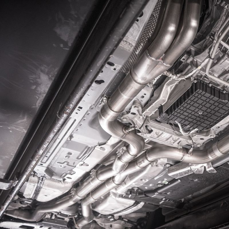 Load image into Gallery viewer, Stainless Works 2020 Ford GT500 Redline Catback X-Pipe Exhaust Factory Connect - Black Tips