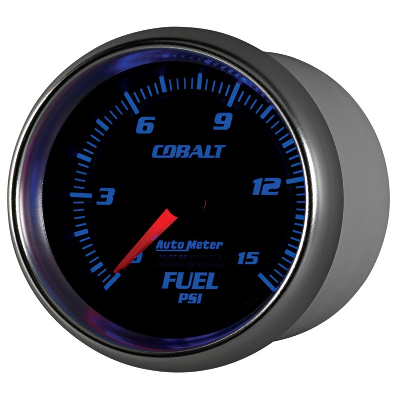 Load image into Gallery viewer, Autometer Cobalt 2-5/8in Mechanical Fuel Pressure Gauge 0-15 PSI