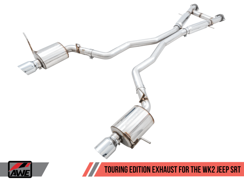 Load image into Gallery viewer, AWE Tuning 2020 Jeep Grand Cherokee SRT Touring Edition Exhaust - Chrome Silver Tips